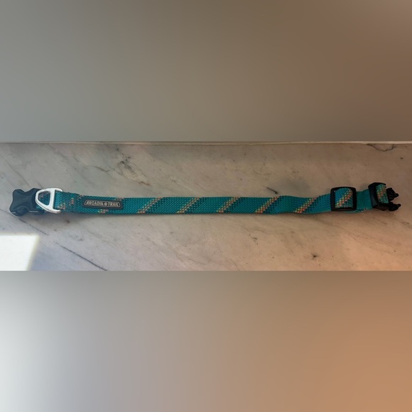 Arcadia Blue and Orange Dog Harness with Geometric Design - Picture 4 of 4